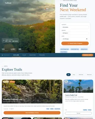 Parks & Recreation Landing Page Template