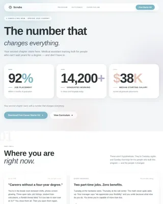 Expert Medical Assistant Landing Page Template