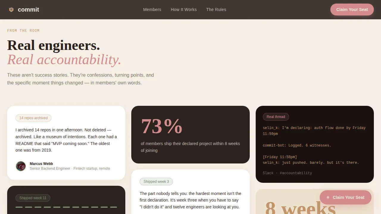 Engineers Accountability Group Landing Page Template