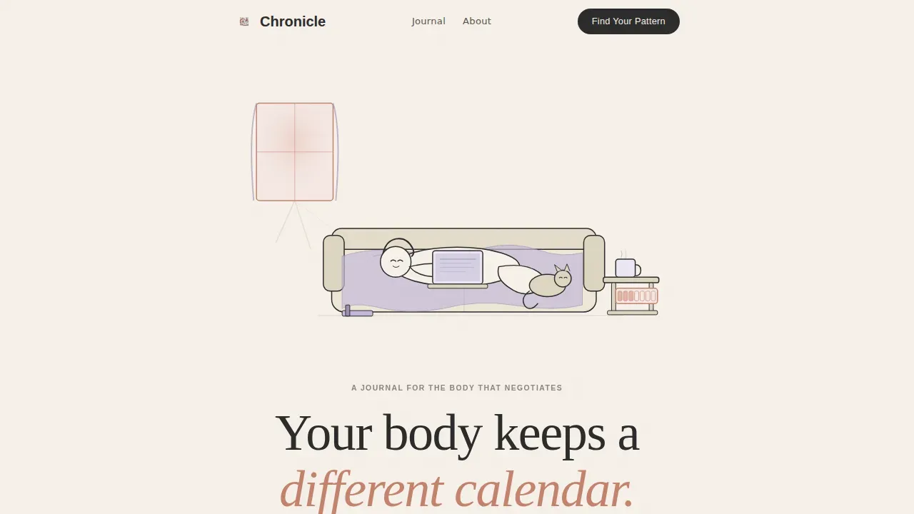 Compassionate Chronic Wellness Landing Page Template