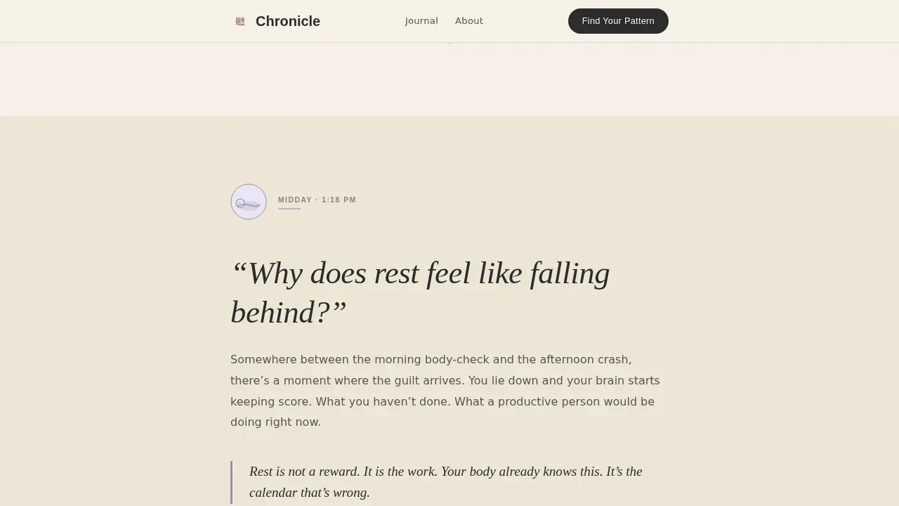 Compassionate Chronic Wellness Landing Page Template