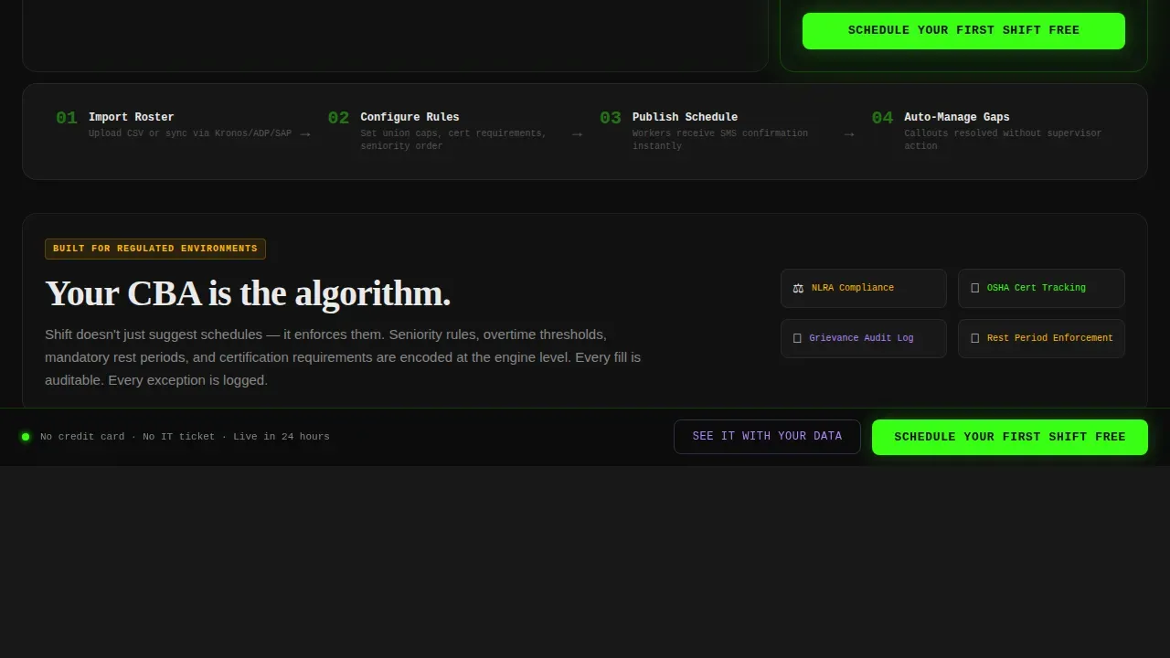 Intelligent Production Management Landing Page Template