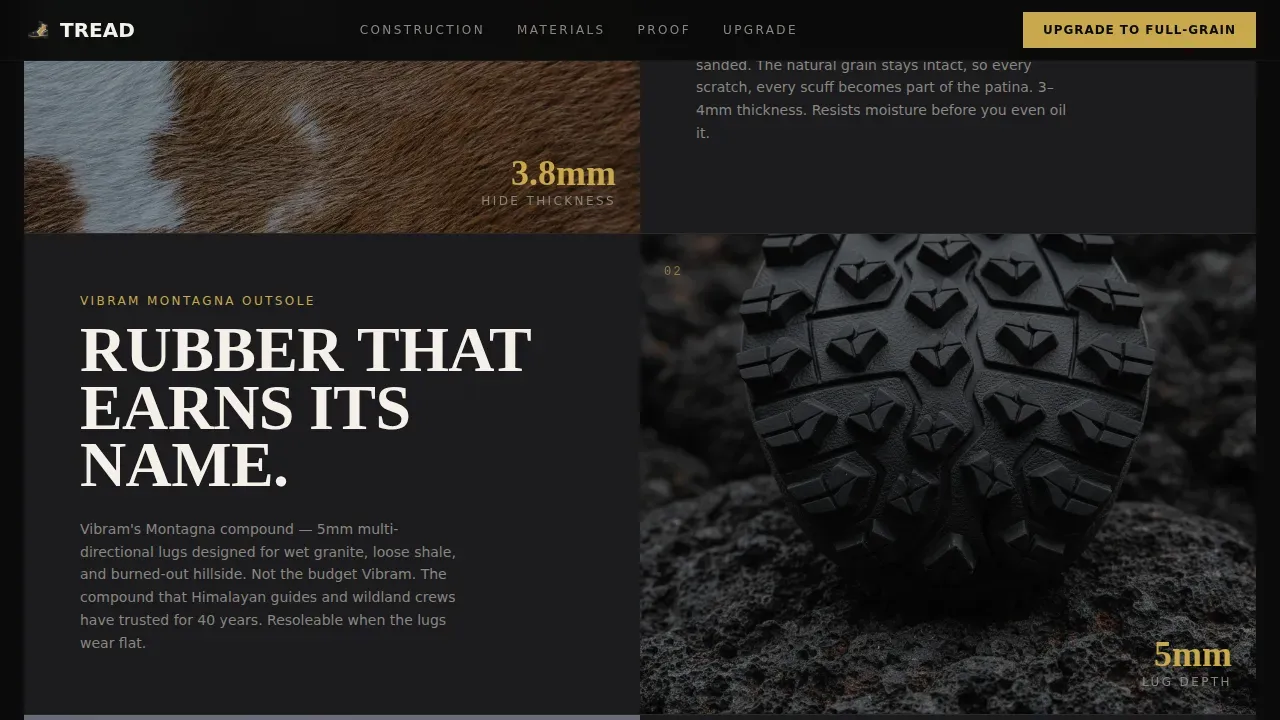 Premium Tactical Footwear Landing Page Template