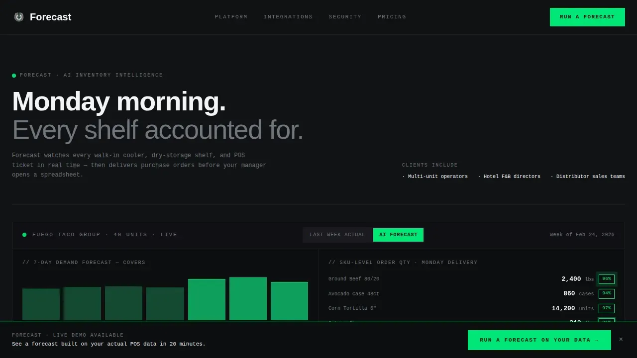 Intelligent Stock Optimization Landing Page Template