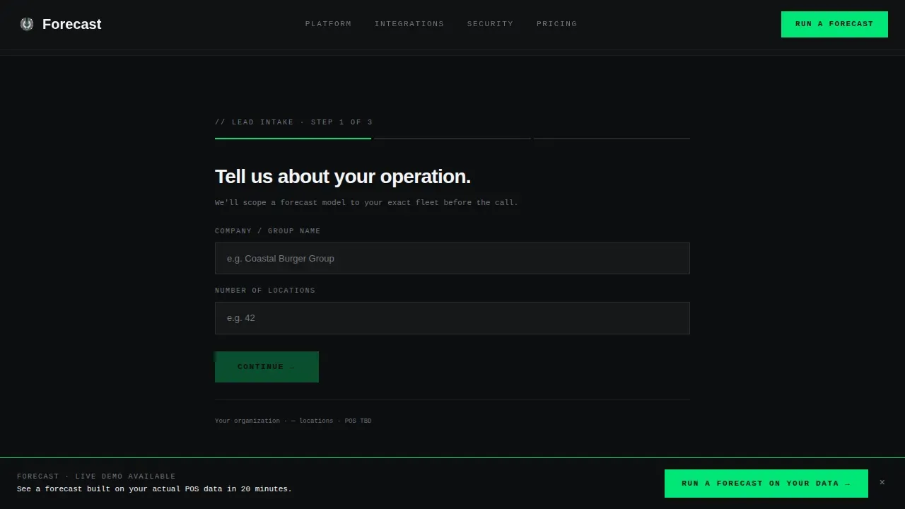 Intelligent Stock Optimization Landing Page Template