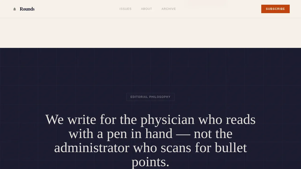 Clinical Medical Intelligence Landing Page Template