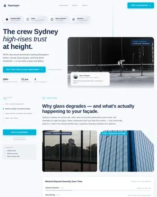Professional Skyscraper Cleaning | Free Website Template | Rocket