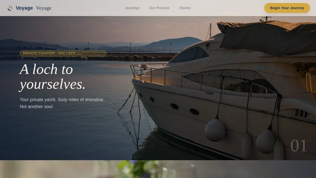Curated Scottish Adventure Landing Page Template