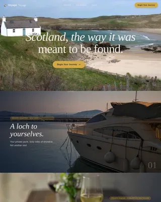 Curated Scottish Adventure Landing Page Template