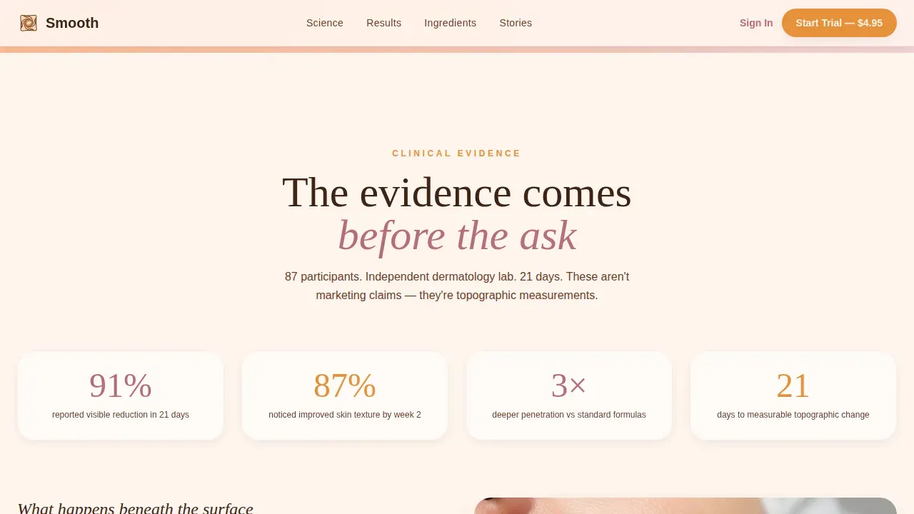 Premium Cellulite Treatment Landing Page Template