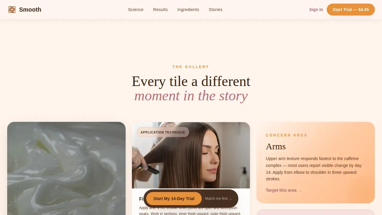 Premium Cellulite Treatment Landing Page Template