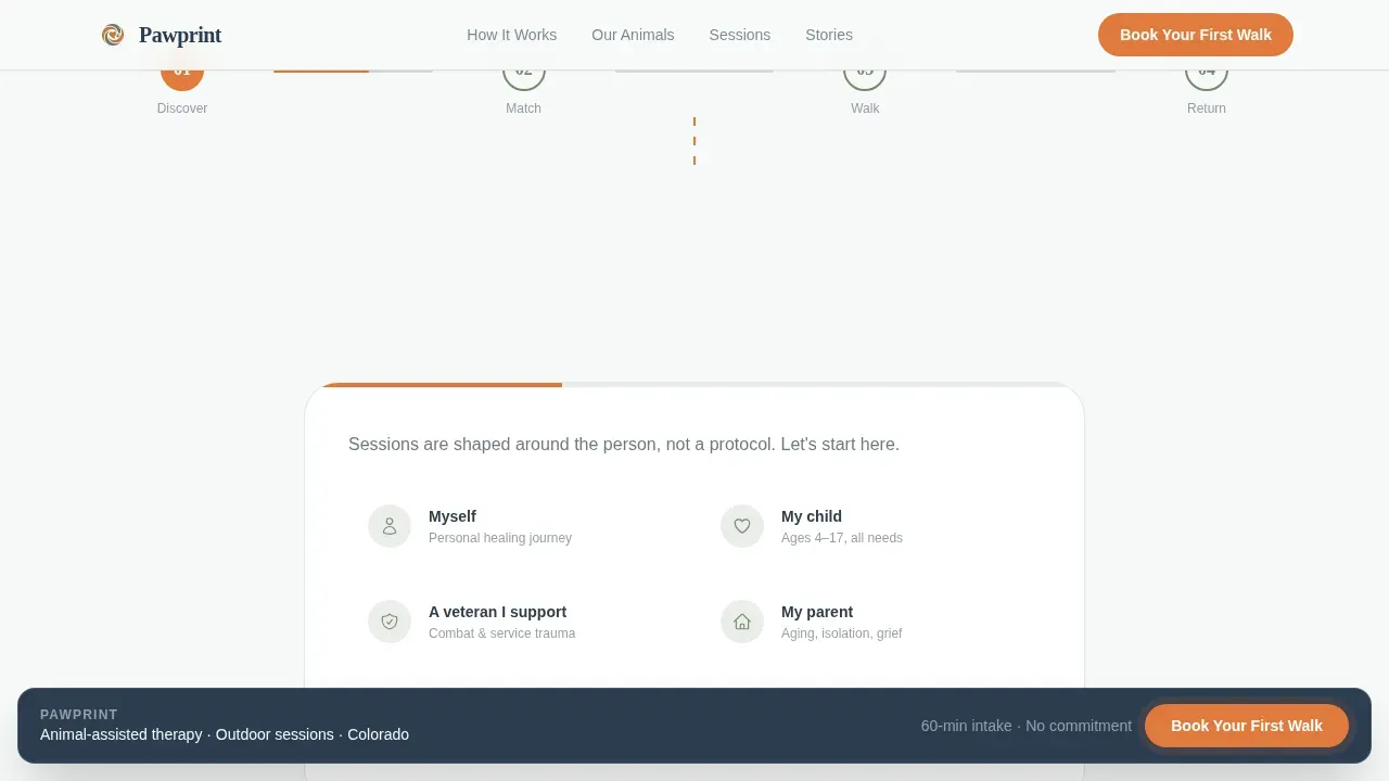 Wellness Modalities Appointment Booking Website Template