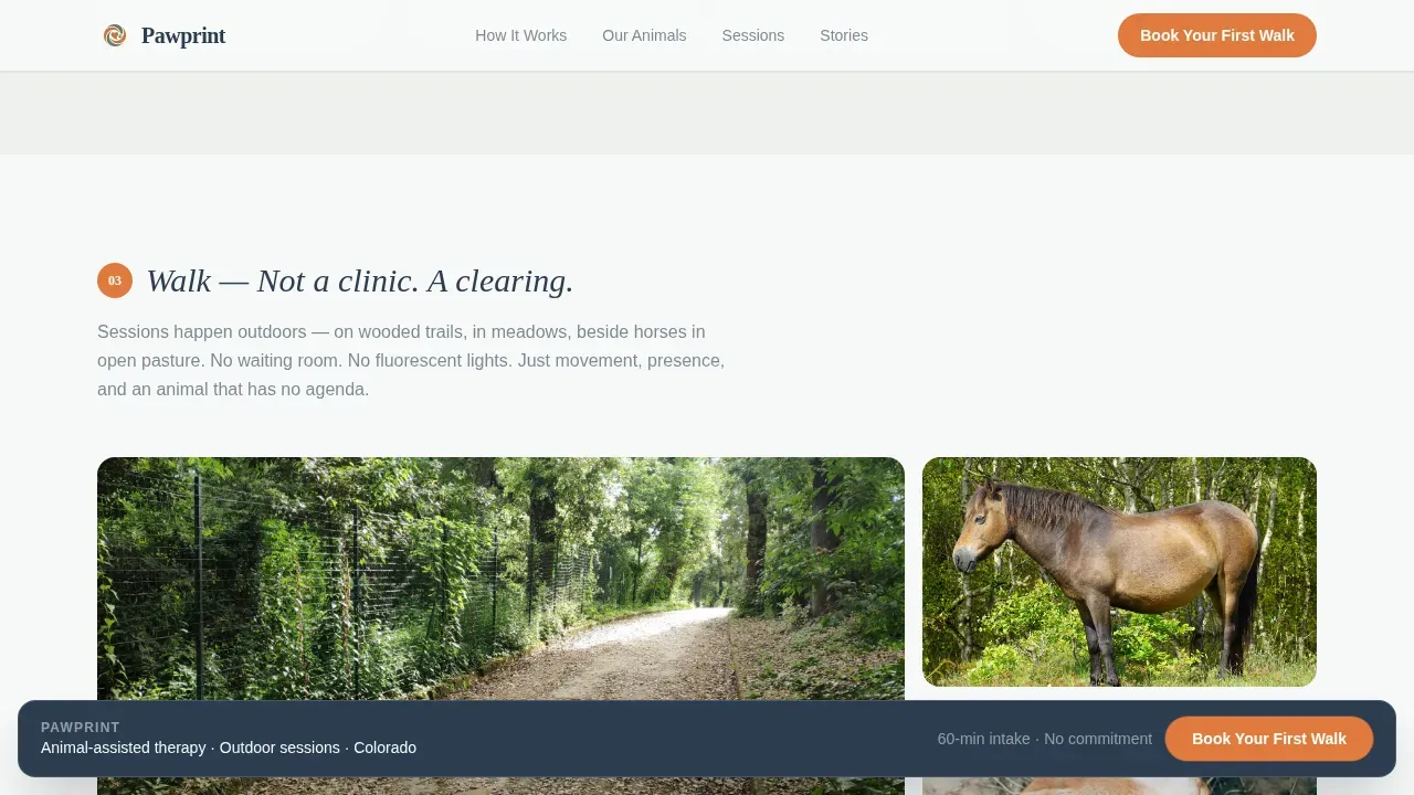 Wellness Modalities Appointment Booking Website Template