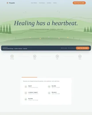 Wellness Modalities Appointment Booking Website Template