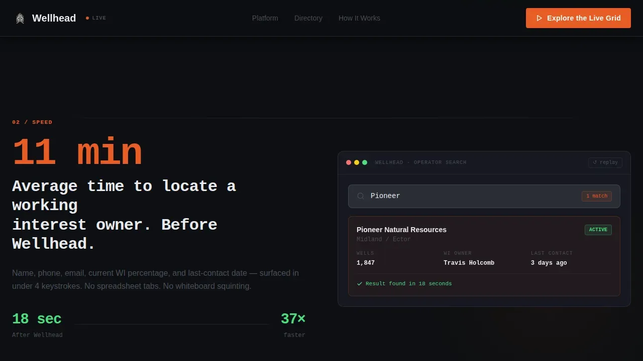 Advanced Petroleum CRM Landing Page Template