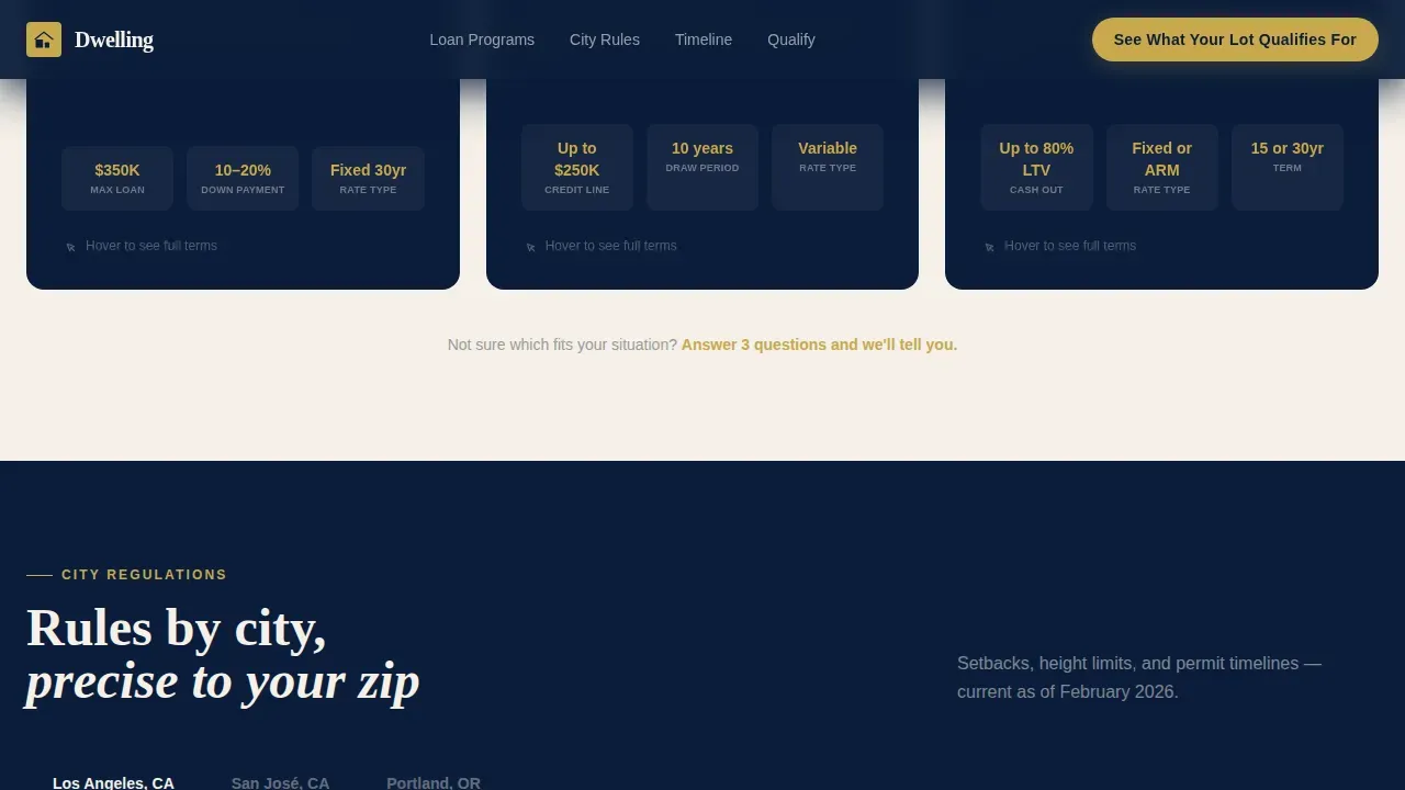 ADU Mortgage Specialist Landing Page Template