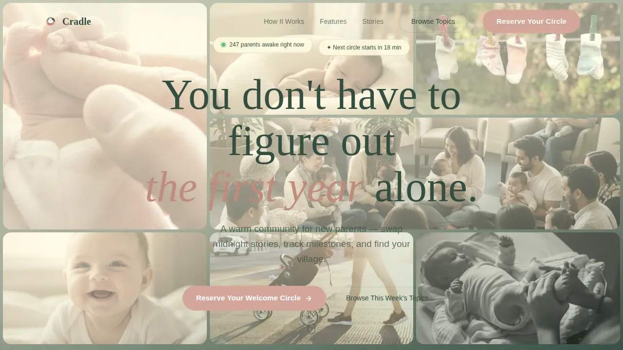 Supportive Parenting Network Landing Page Template