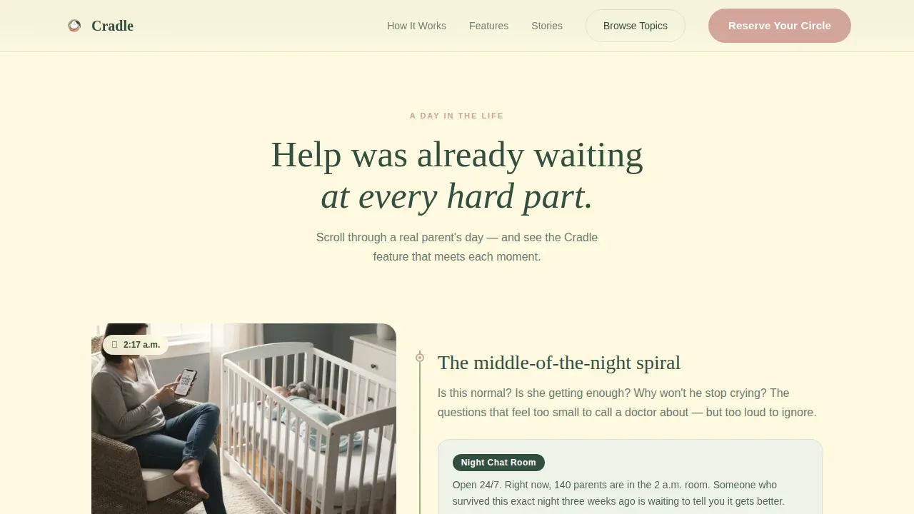 Supportive Parenting Network Landing Page Template