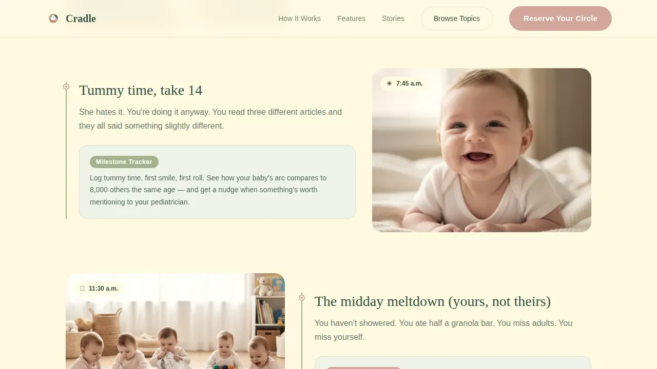 Supportive Parenting Network Landing Page Template