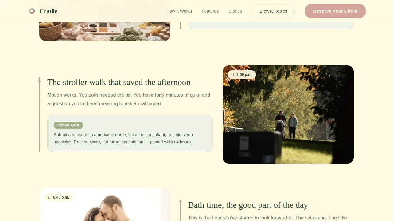 Supportive Parenting Network Landing Page Template