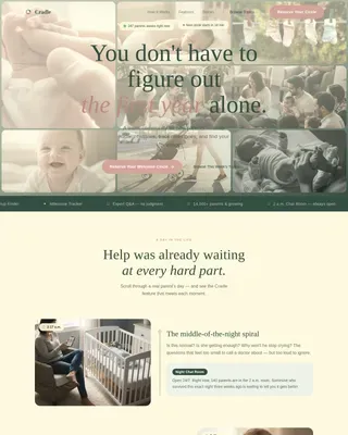 Supportive Parenting Network Landing Page Template