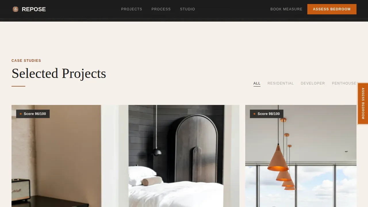 Ultimate Bedroom Sanctuary Landing Page Template
