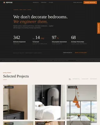 Ultimate Bedroom Sanctuary Landing Page Template