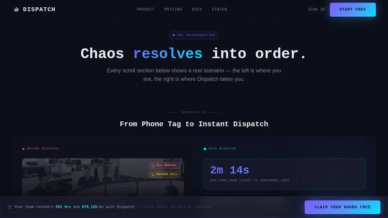 Precision IT Scheduling Landing Page Template