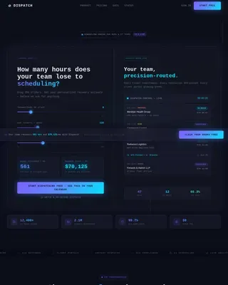 Precision IT Scheduling Landing Page Template