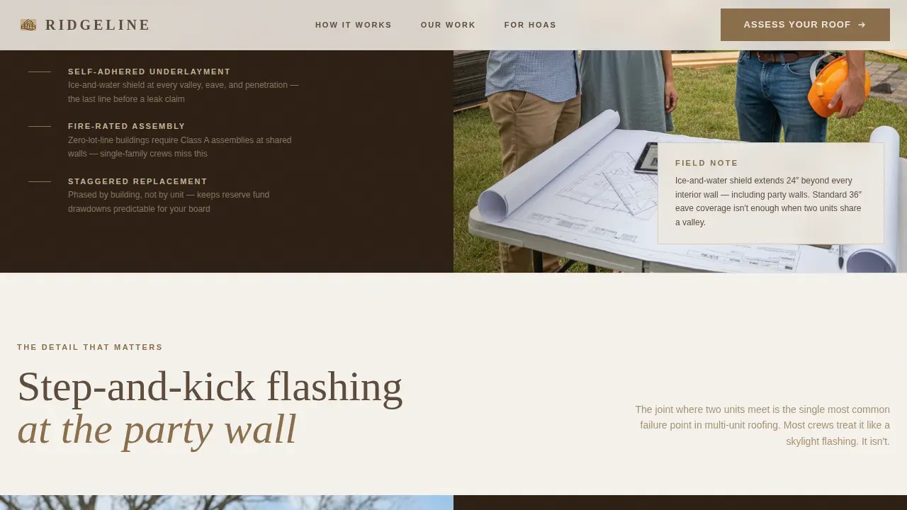 Specialist Townhouse & Condo Construction Appointment Booking Website Template