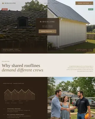 Specialist Townhouse & Condo Construction Appointment Booking Website Template