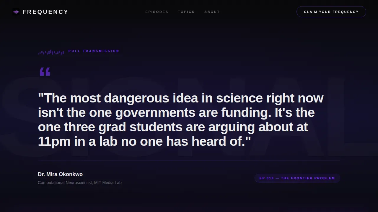 Festival Energy Tech Podcast Landing Page Template