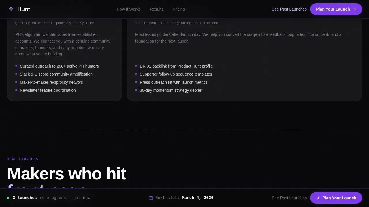 Live Launch Command Center Landing Page Template
