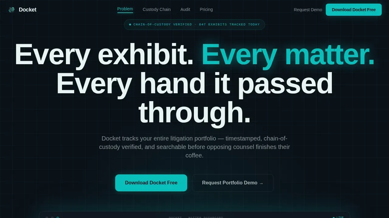 Legal Inventory Management Landing Page Template