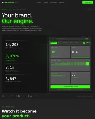 Bold Brutalist White-Label WMS Landing Page Template