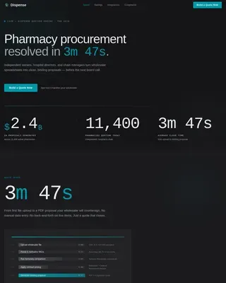 Pharmacy Software Professional Website Template