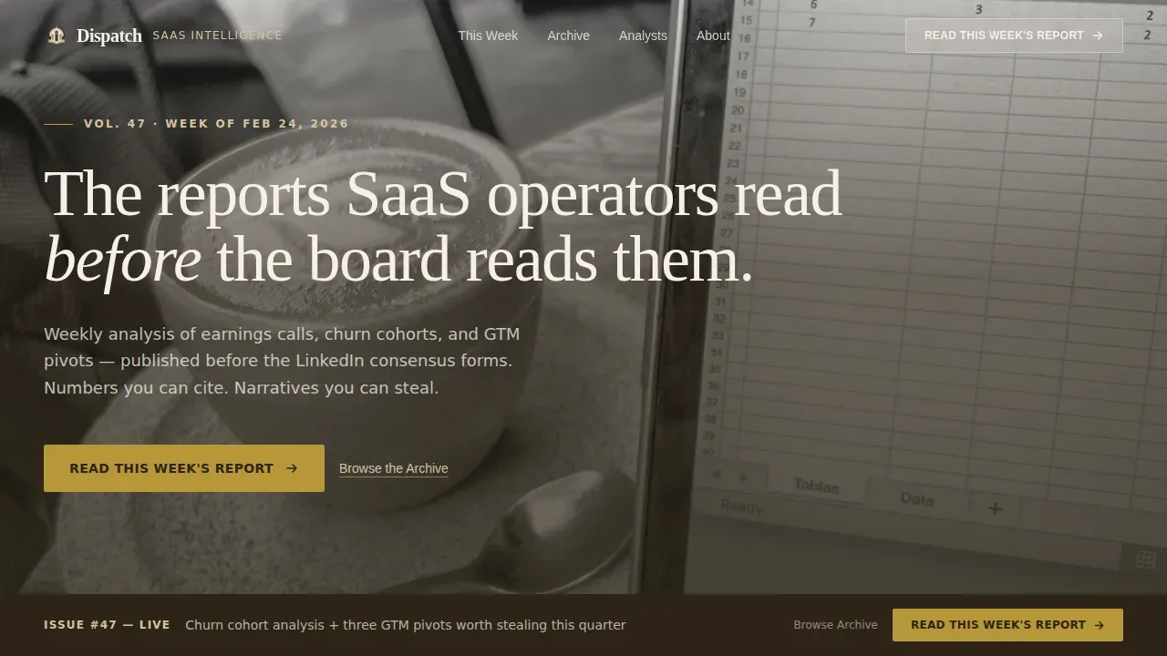 SaaS Editorial Landing Page Template | Luxe Minimal