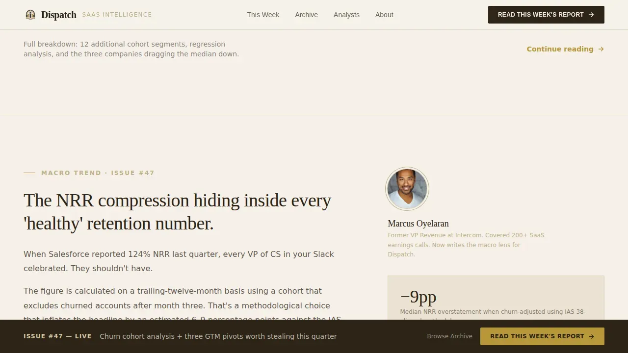 SaaS Editorial Landing Page Template | Luxe Minimal