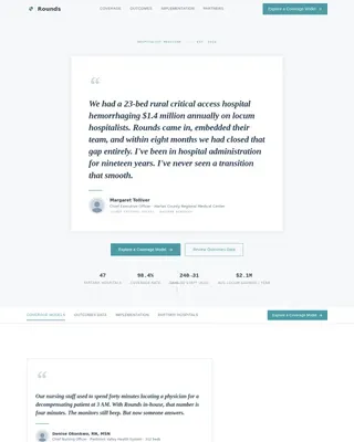 Hospitalist Physician Group B2B Website Template