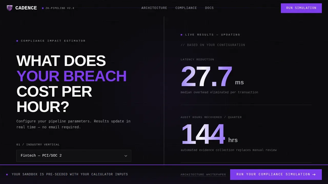 Zero-Knowledge Workflow Automation Landing Page Template