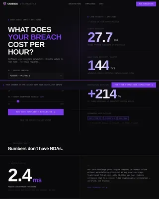Zero-Knowledge Workflow Automation Landing Page Template