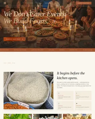 Algerian Feast Booking Landing Page Template