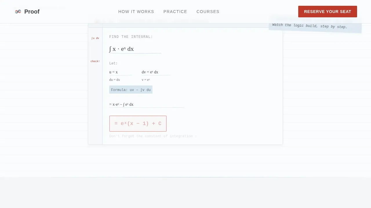 Precision Math Study Guide Landing Page Template