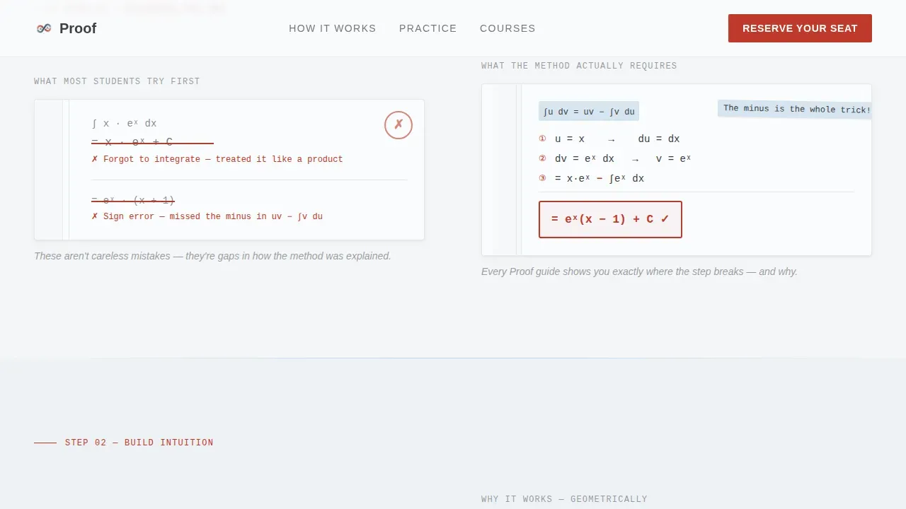 Precision Math Study Guide Landing Page Template