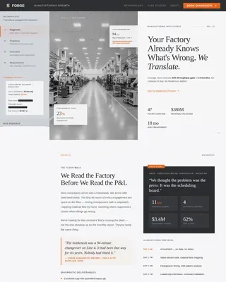 Manufacturing Growth Consultant Landing Page Template