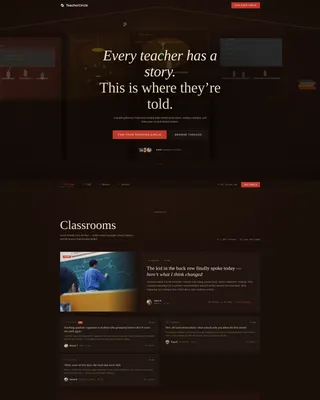 Education Community Forum Landing Page Template