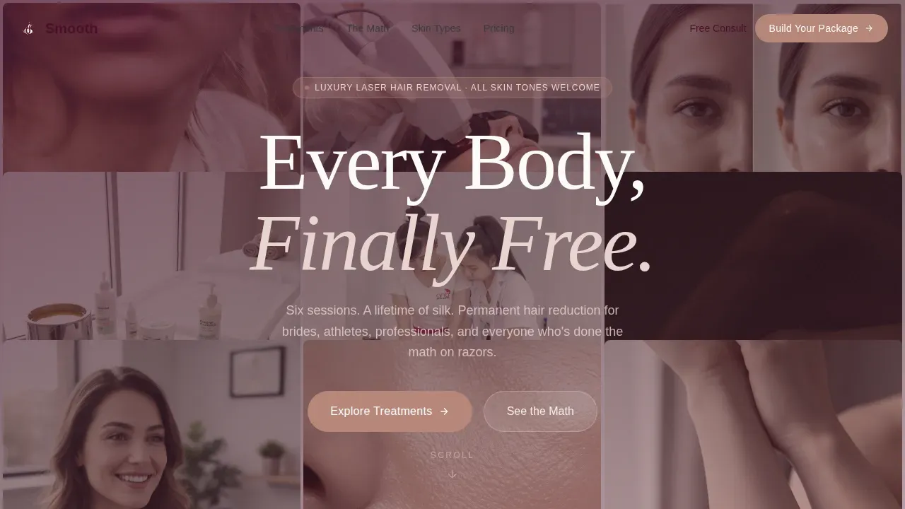Laser Hair Removal Landing Page Template