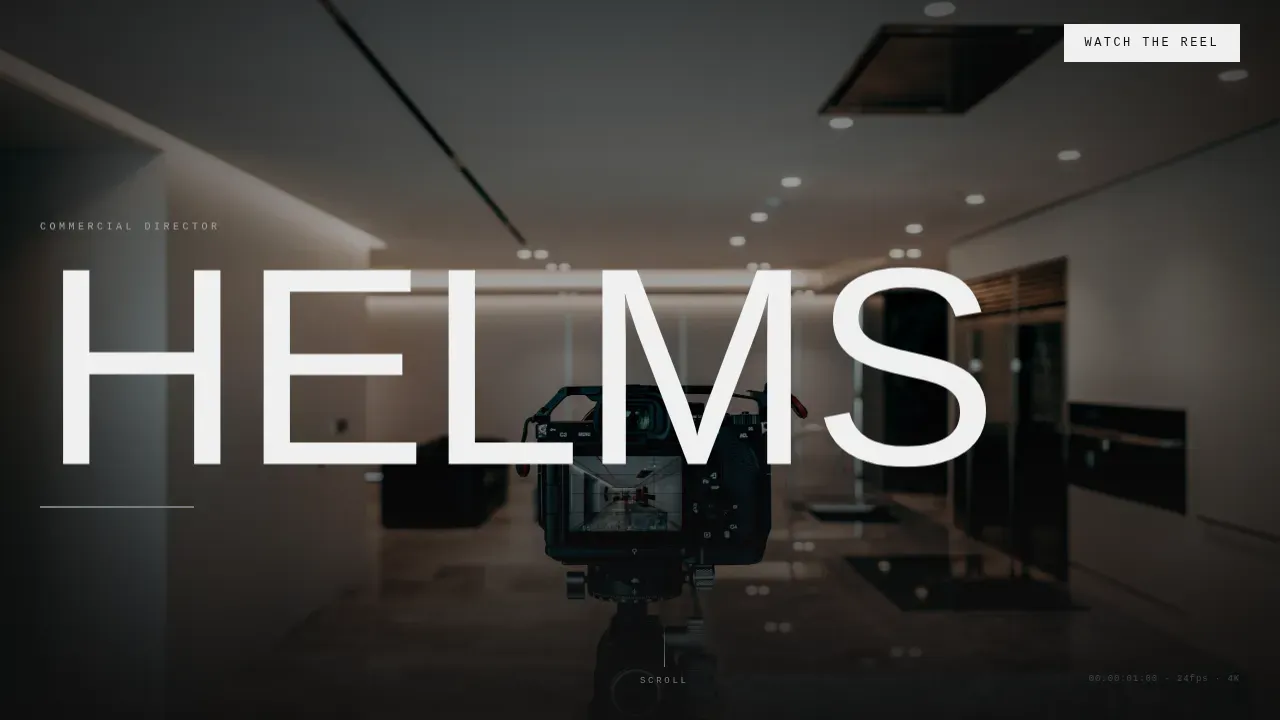 Videography & Film Portfolio Professional Website Template