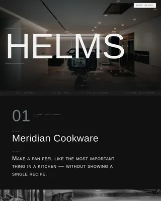 Videography & Film Portfolio Professional Website Template
