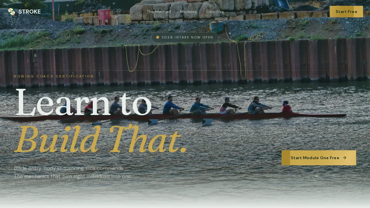 Rowing Fitness Professional Website Template